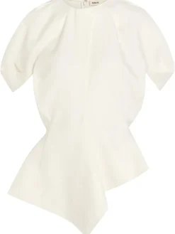 Rumi linen and silk-blend top