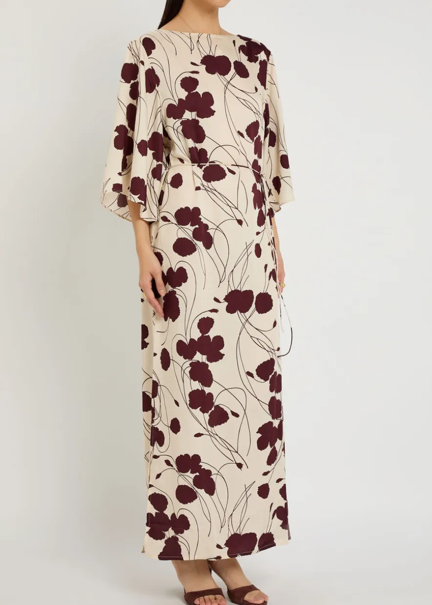 Runa floral-print woven maxi dress