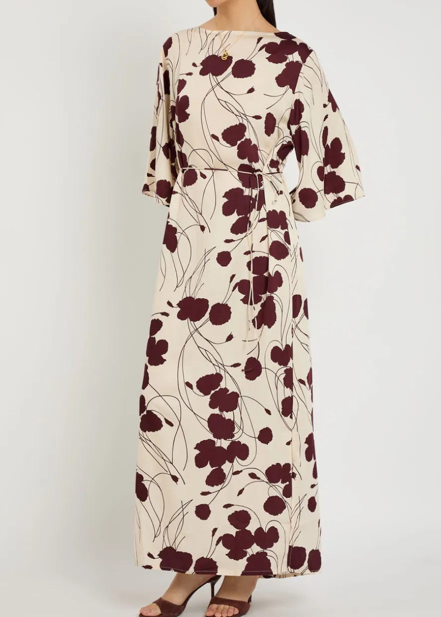 Runa floral-print woven maxi dress