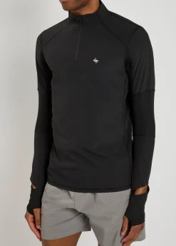 247 Run Quarter Zip stretch-jersey jacket