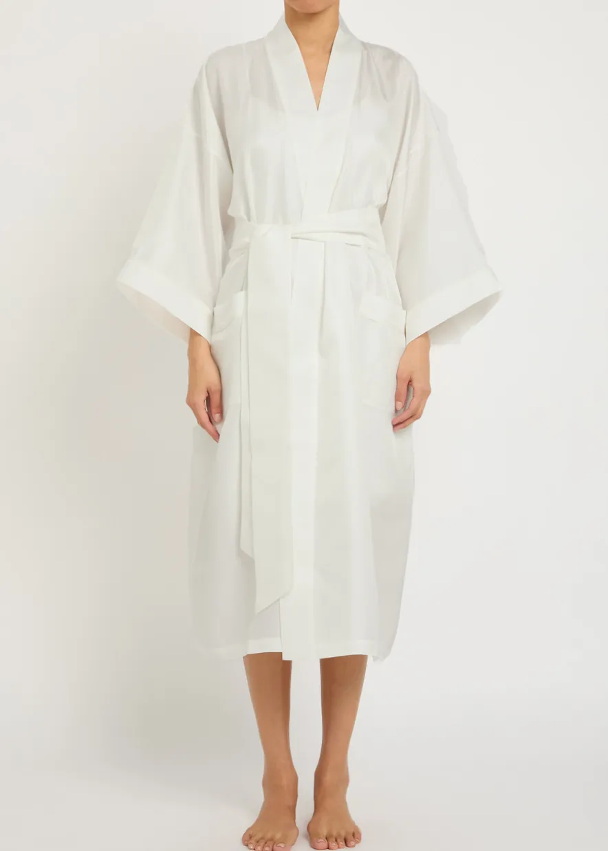 Sabine silk robe