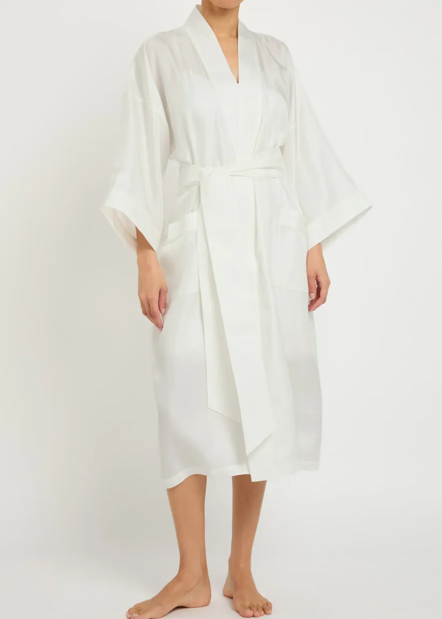 Sabine silk robe