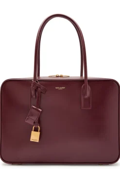 Sac De Jour large leather top handle bag