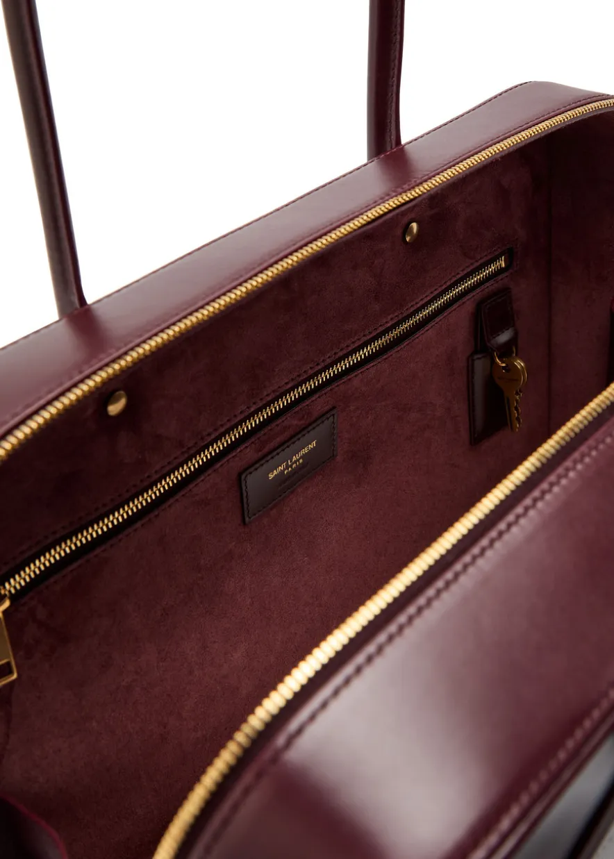 Sac De Jour large leather top handle bag