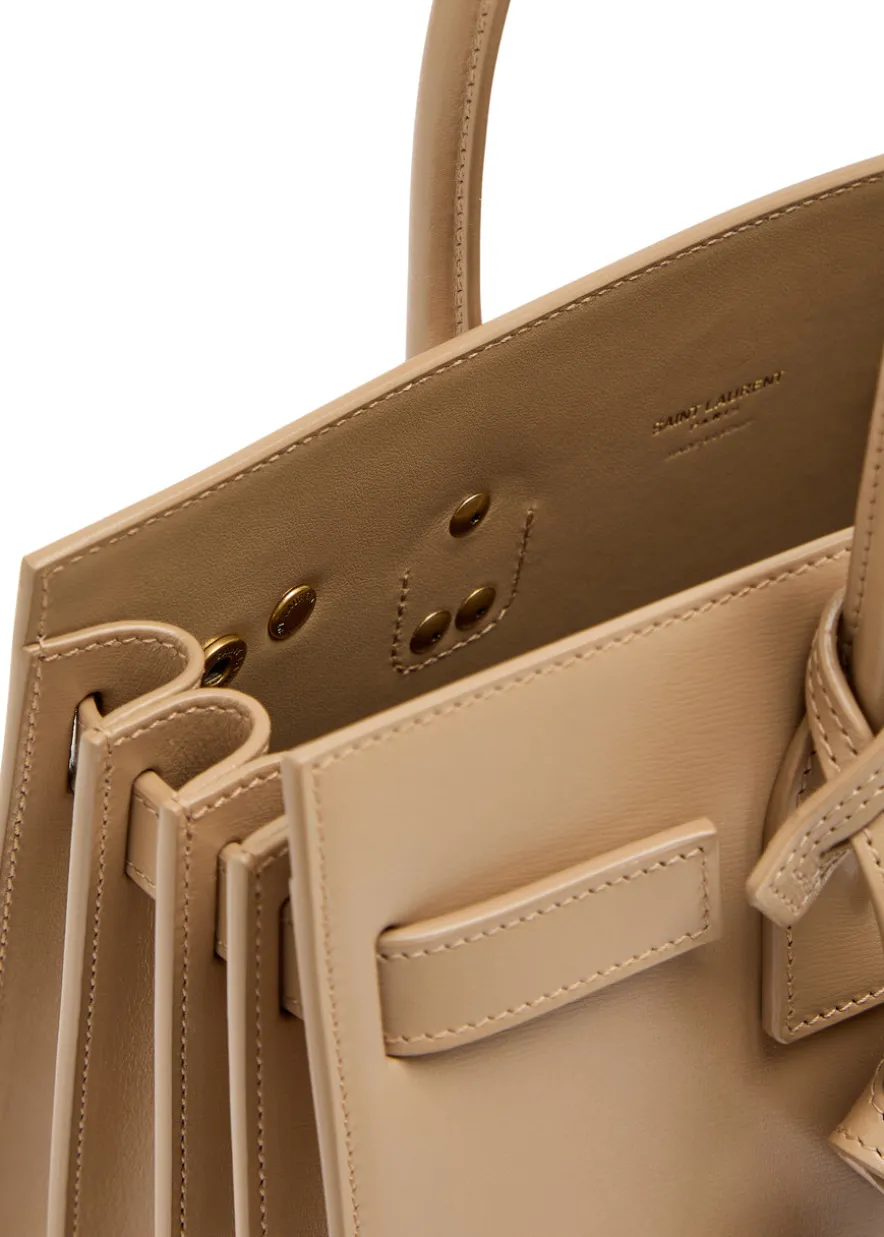 Sac De Jour leather top handle bag