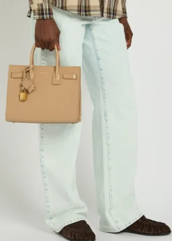 Sac De Jour leather top handle bag