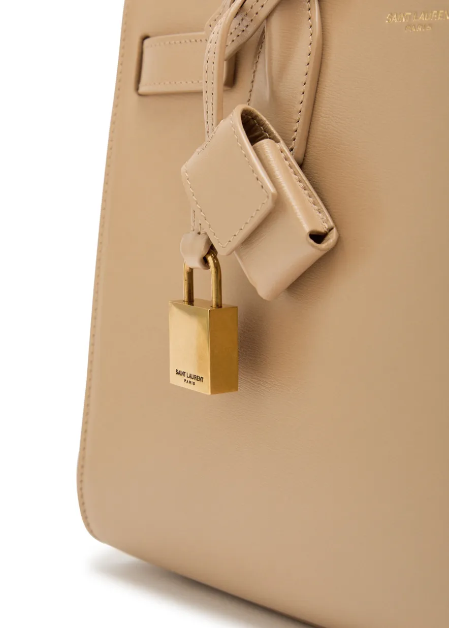 Sac De Jour leather top handle bag