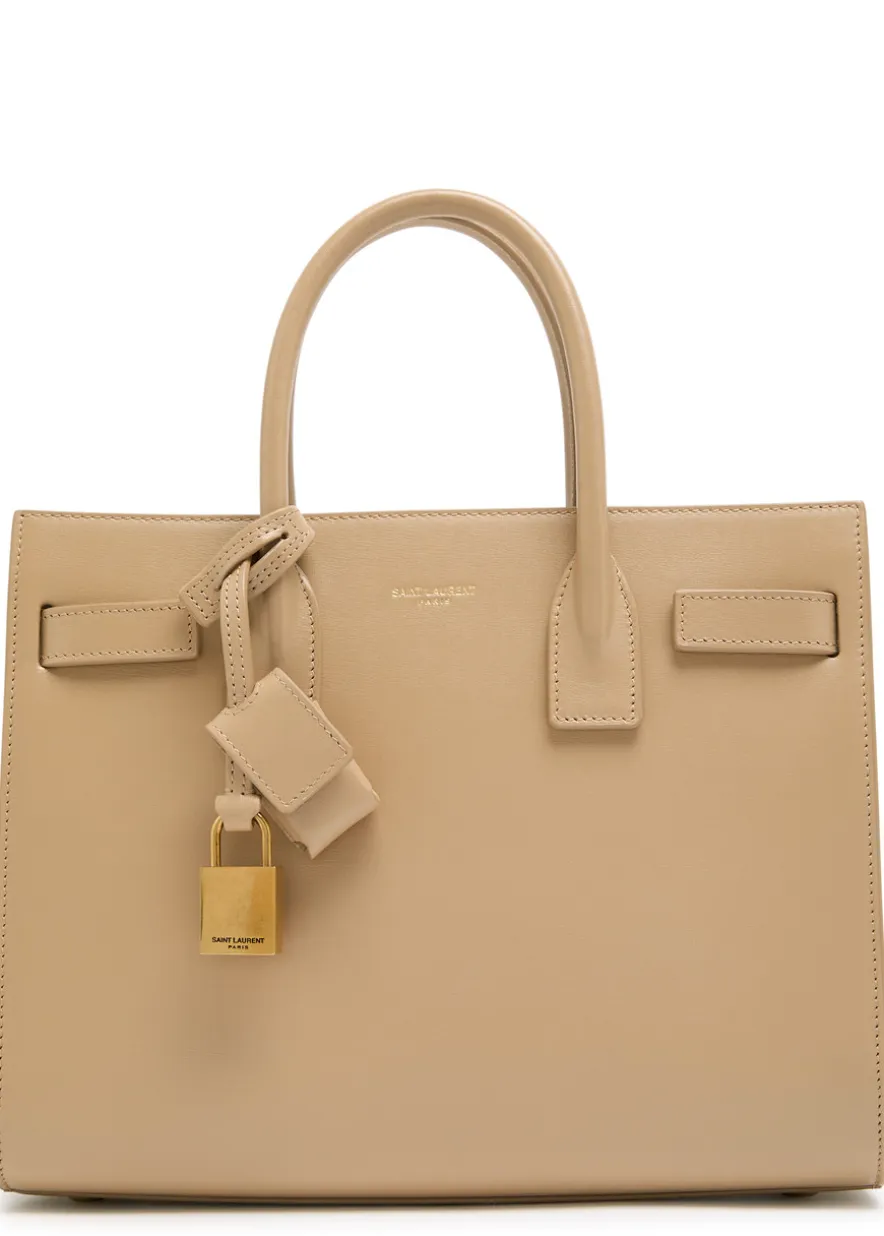 Sac De Jour leather top handle bag
