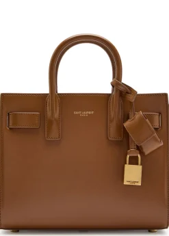 Sac De Jour nano leather top handle bag