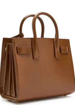 Sac De Jour nano leather top handle bag