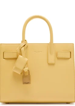 Sac De Jour nano leather top handle bag