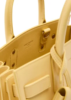 Sac De Jour nano leather top handle bag