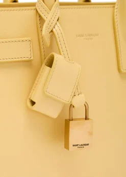 Sac De Jour nano leather top handle bag