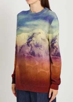 Sael printed cashmere-blend jumper