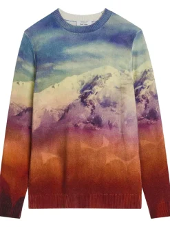Sael printed cashmere-blend jumper