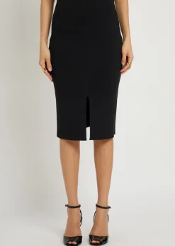 Safir Milano-knit midi skirt