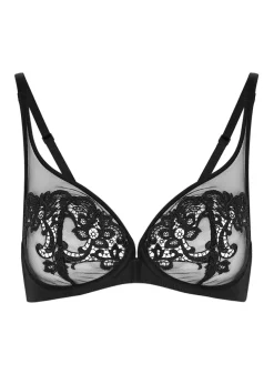 Saga guipure lace full-cup bra