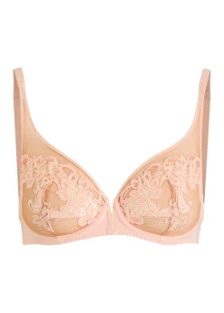 Saga guipure-lace underwired bra