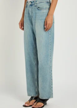 Saige low-rise straight-leg jeans