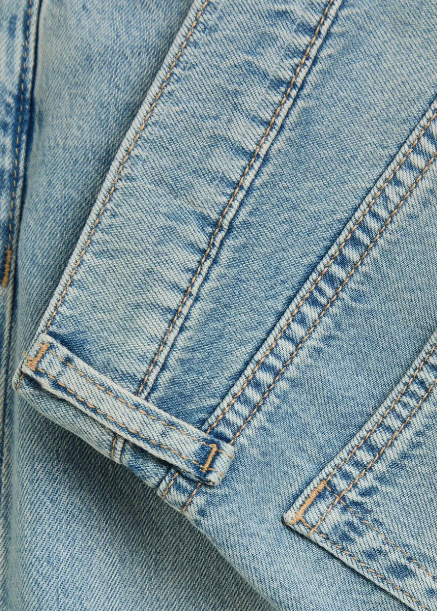 Saige low-rise straight-leg jeans