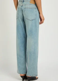 Saige low-rise straight-leg jeans