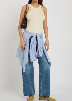 Saige straight-leg denim jeans