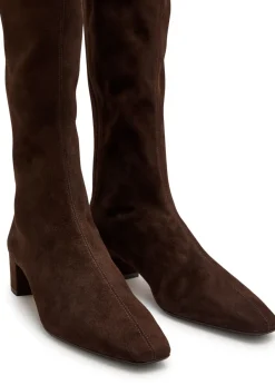 Saint Honore 35 suede knee-high boots