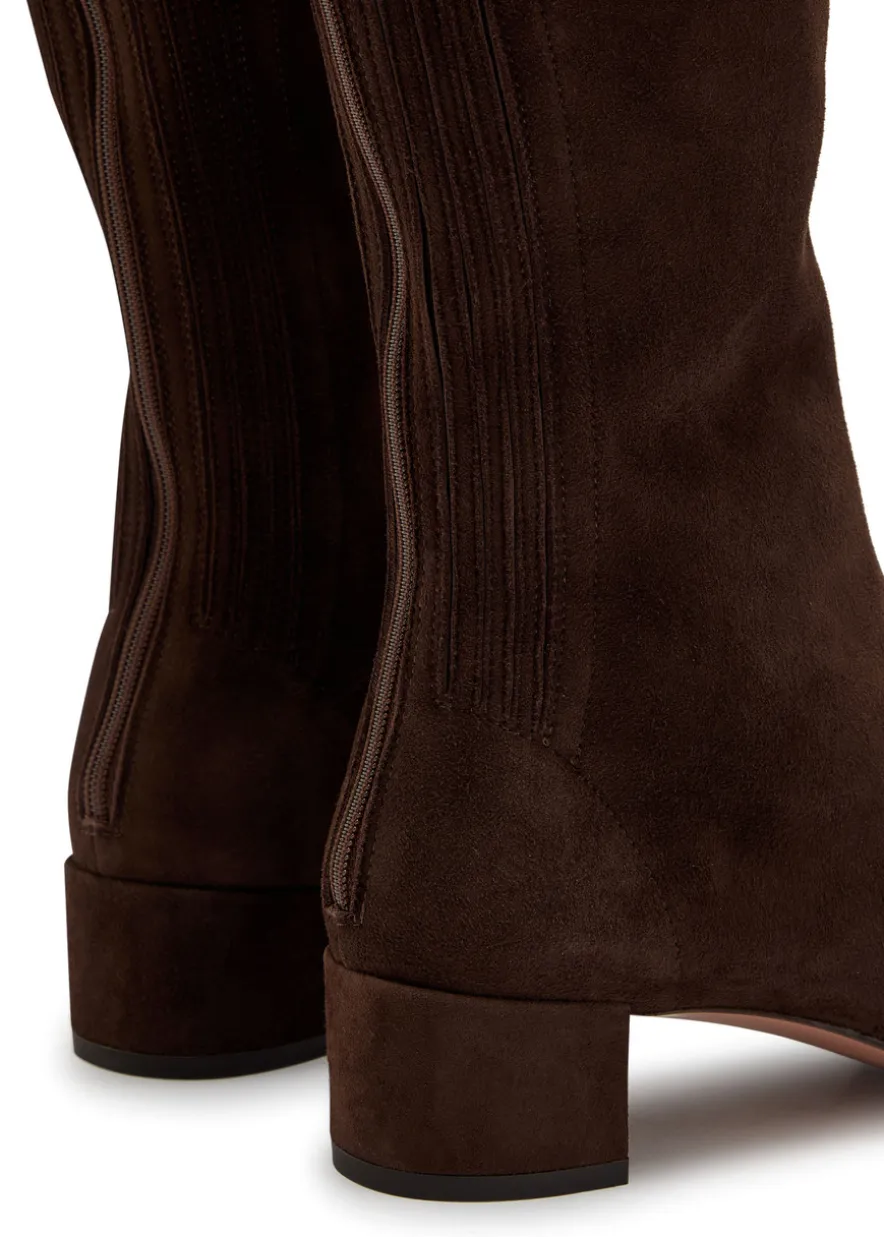Saint Honore 35 suede knee-high boots