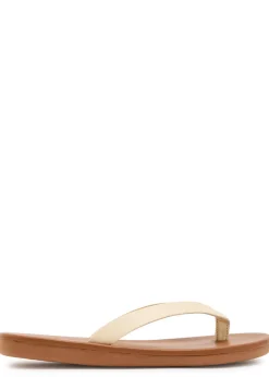 Saionara leather flip flops