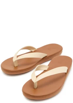 Saionara leather flip flops
