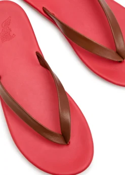 Saionara leather flip flops
