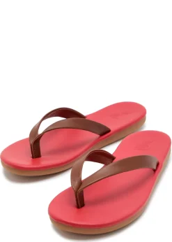 Saionara leather flip flops