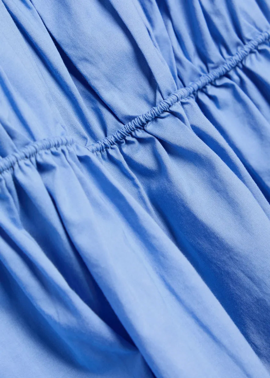 Saja smocked cotton maxi dress