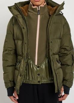 Salastrains belted padded shell jacket