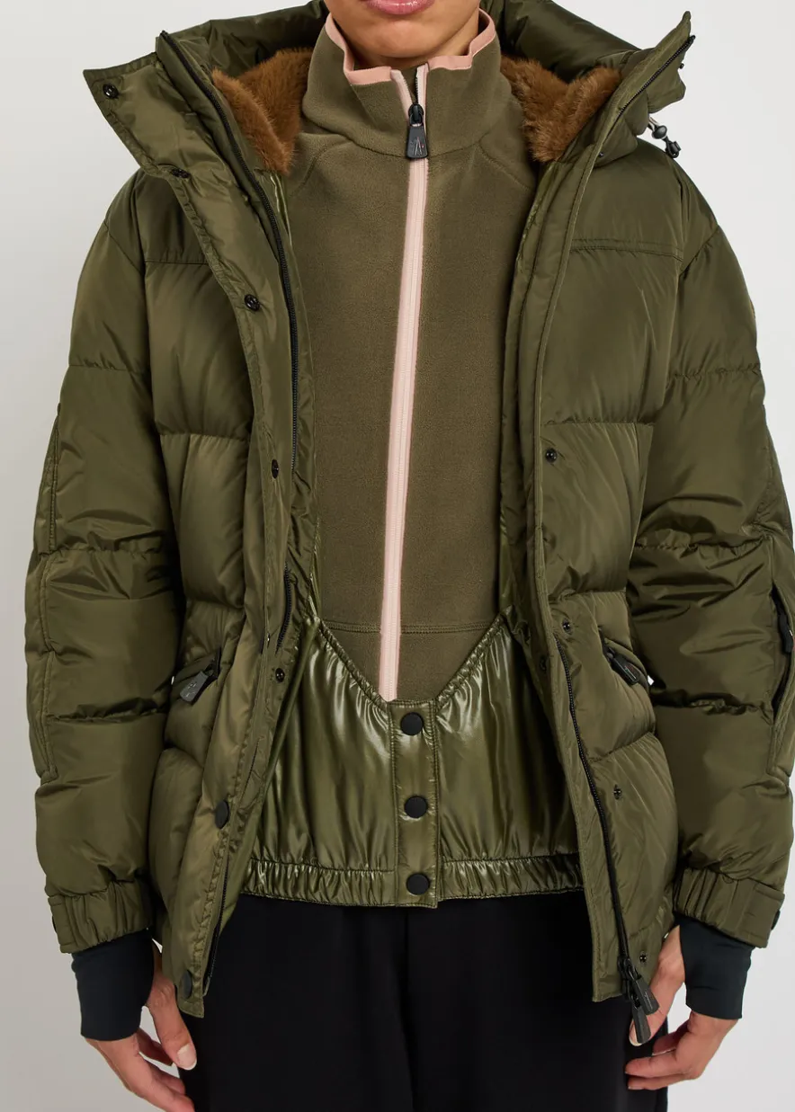 Salastrains belted padded shell jacket