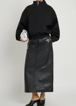 Salma panelled wool bomber jacket