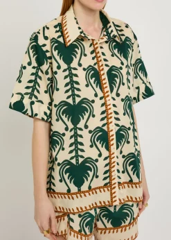 Salty Promises printed cotton shirt
