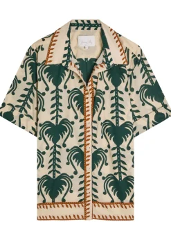Salty Promises printed cotton shirt