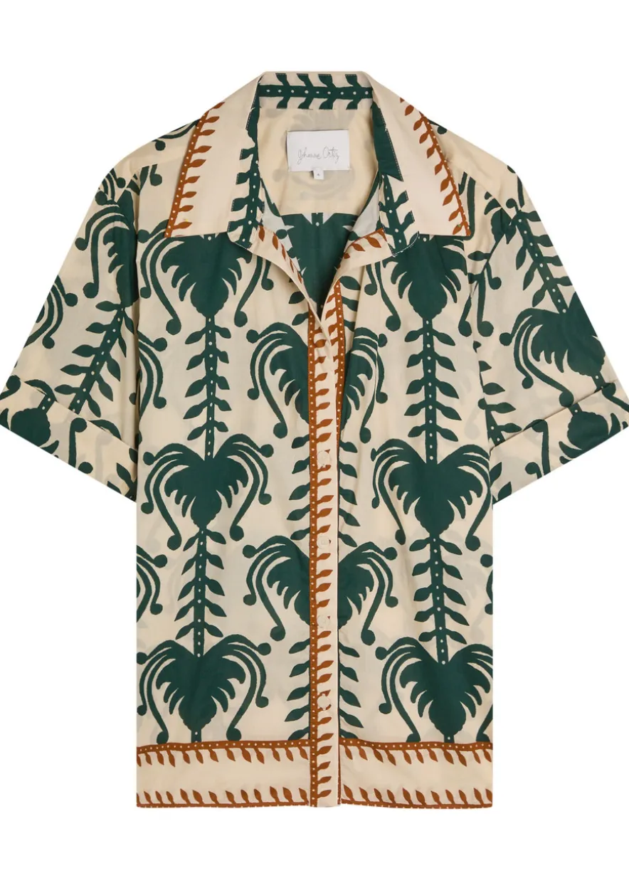 Salty Promises printed cotton shirt
