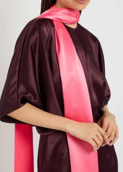 Sami draped satin maxi dress