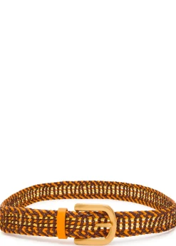 Sam woven leather belt