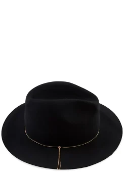 Sandy wool fedora hat