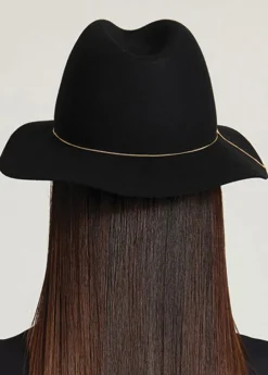 Sandy wool fedora hat