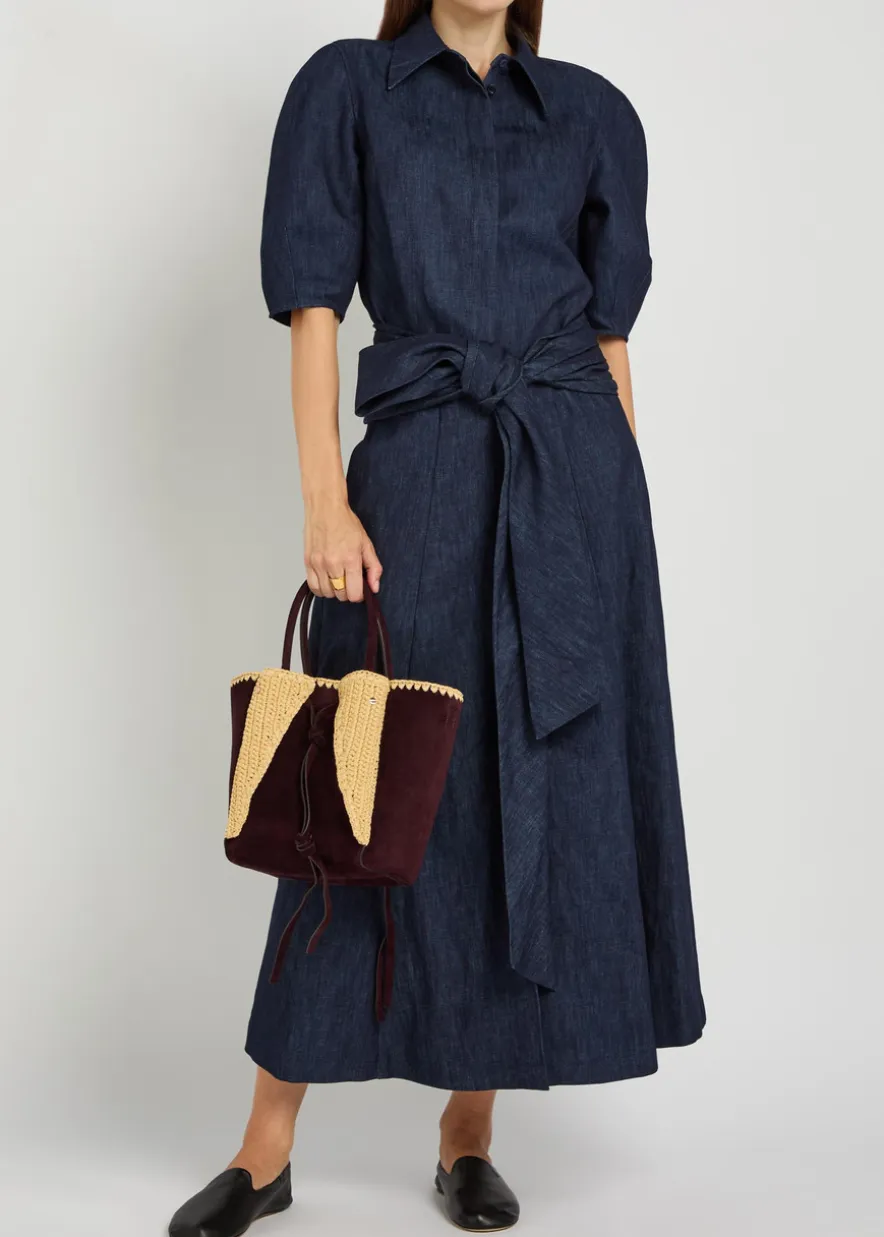 Sansi cotton and linen-blend top
