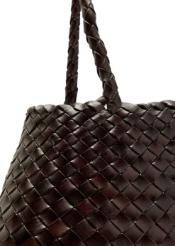 Santa Croce Big woven leather tote bag