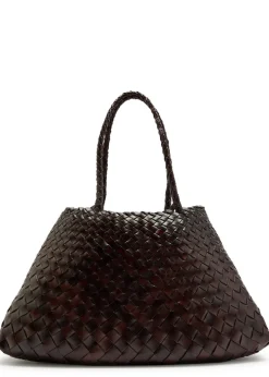 Santa Croce Big woven leather tote bag