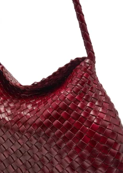 Santa Maria woven leather shoulder bag