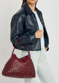 Santa Maria woven leather shoulder bag