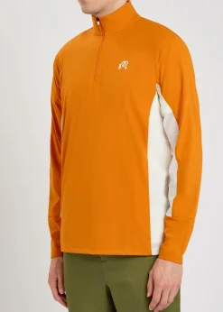 Santiago logo half-zip stretch-jersey mid-layer jacket