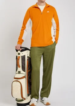Santiago logo half-zip stretch-jersey mid-layer jacket